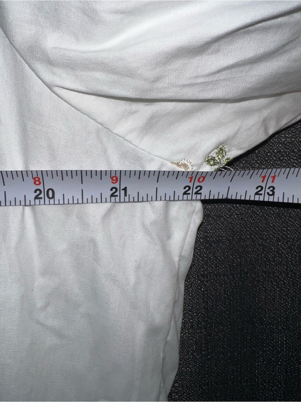 Polagram White Floral Embroidered Button-Front Dress - Picture 9 of 10